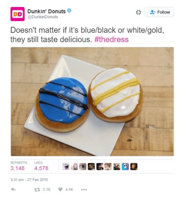 Dunkin 'Donuts YOYO mania o vestido no twitter post