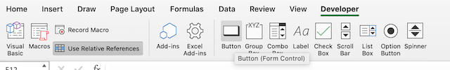 buat tombol di excel untuk mengotomatiskan makro