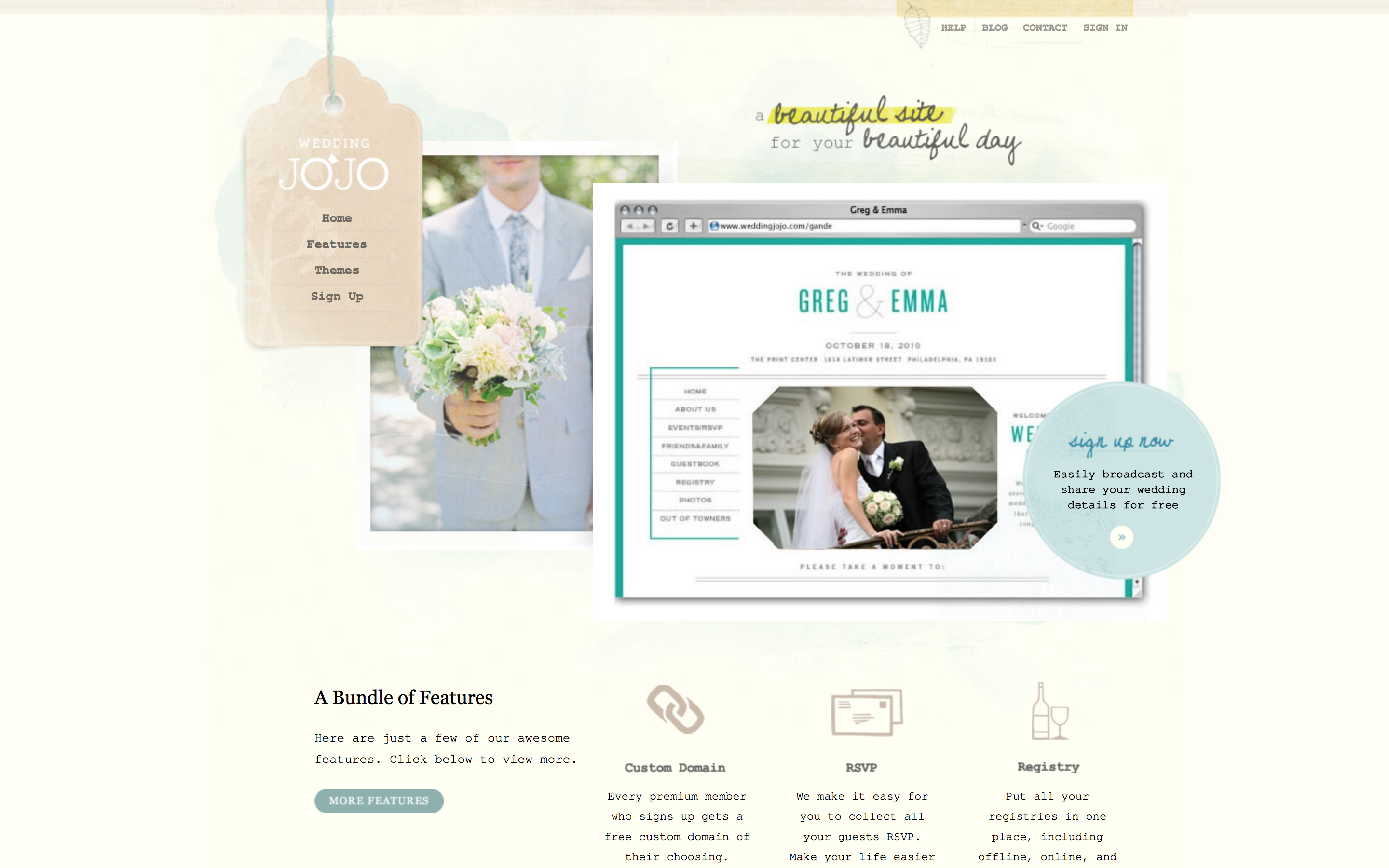 Wedding JoJo Free Wedding Website