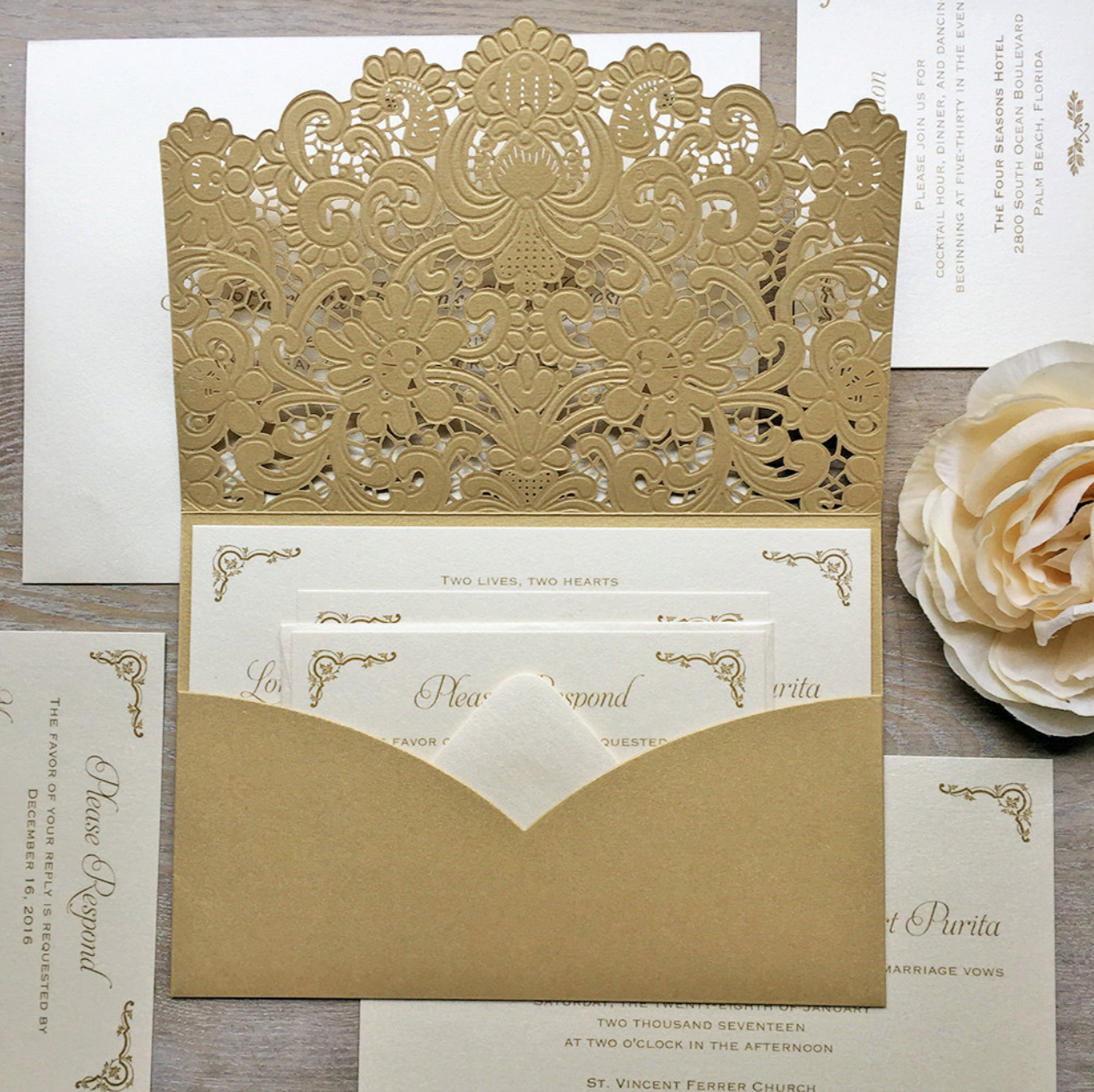 Luxurious Wedding Invitation Design