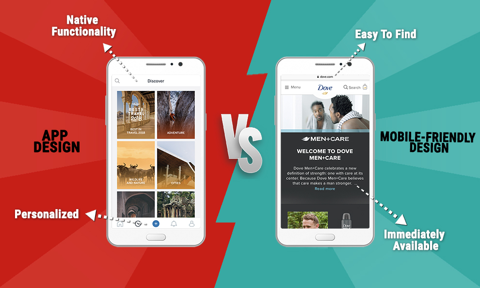 App Design Vs. Mobile-Friendly Design