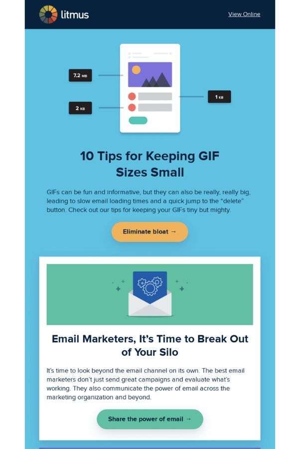 newsletter email campaign examples: Litmus