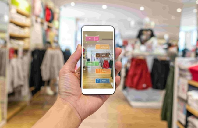 an eCommerce mobile AR integration for website improvement