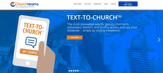 Churchteams church management software