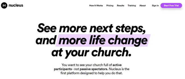 Nucleus church management software