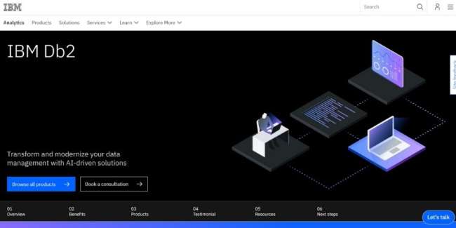 data management software: IBM DB2