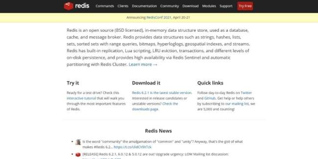 Redis database program