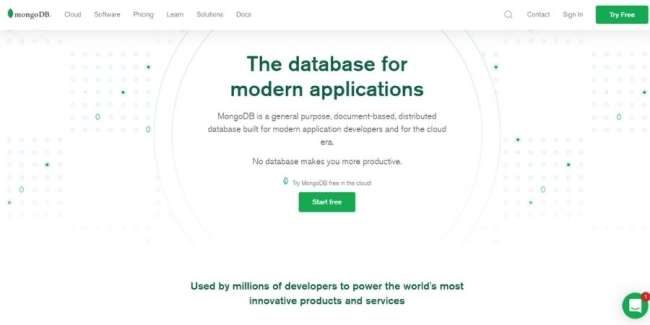  online database software: MongoBD