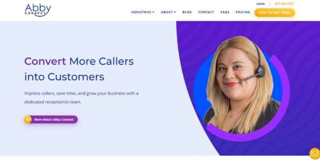 Virtual receptionist service provider: Abby Connect