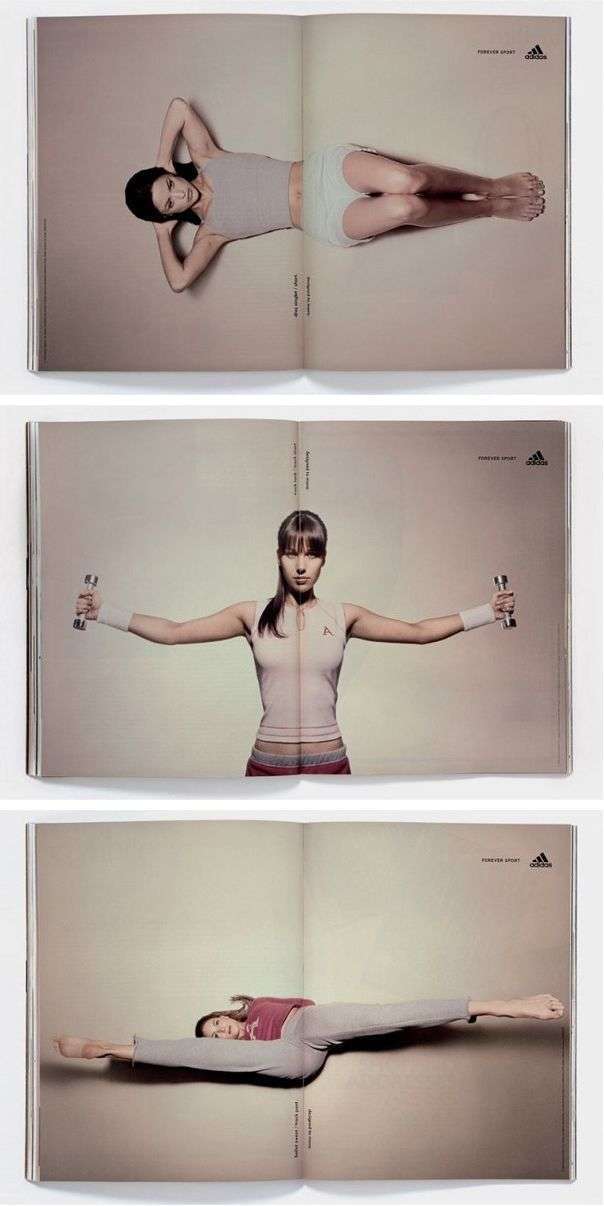 Adidas magazine ad design example