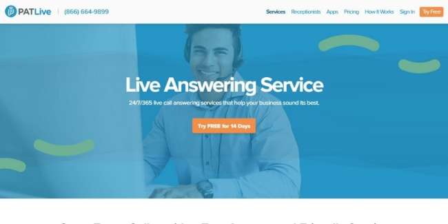 Answering service companies: PATLive