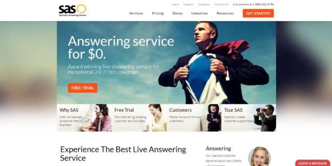 Answering service companies: SAS