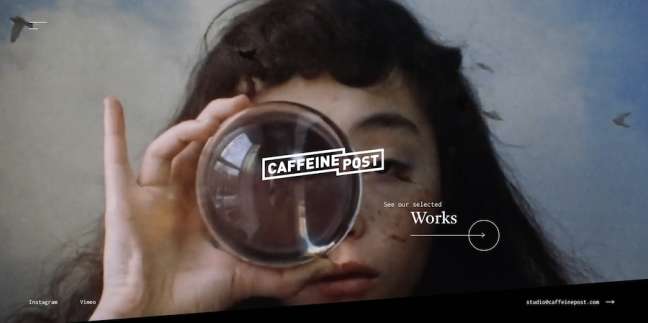 Caffeine Post - meilleurs exemples de conception de sites Web de mode