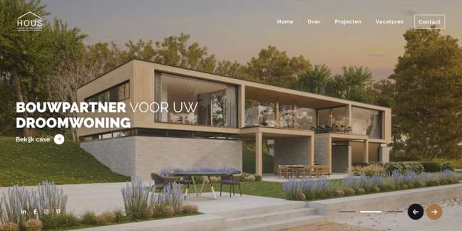 HOUS Luxury Homes architettura sito web design