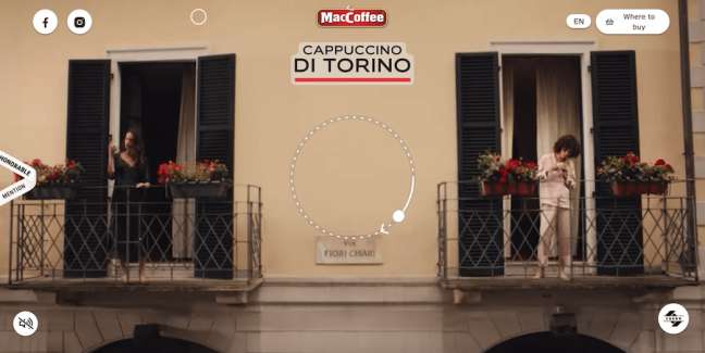 Aplicația MacCoffee Cappuccino di Torino Food & Drink și design site