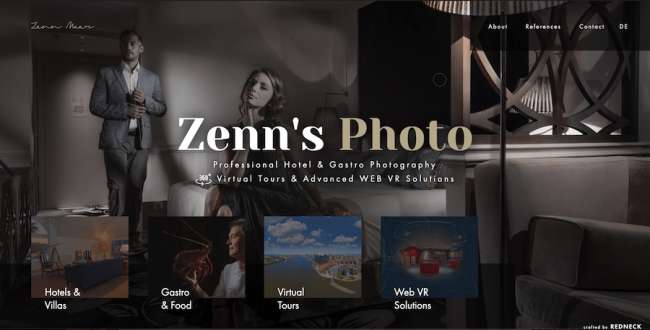 Sito web del fotografo di Zenn's Photo