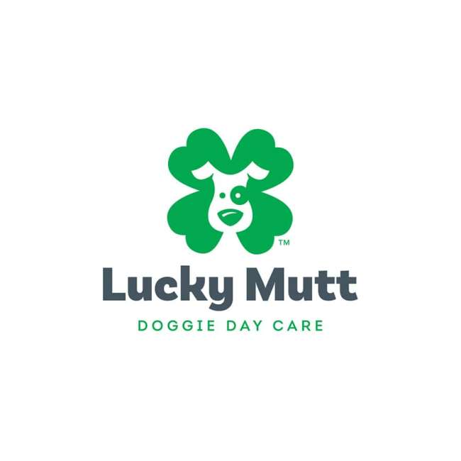 Diseño del logo de Lucky Mutt