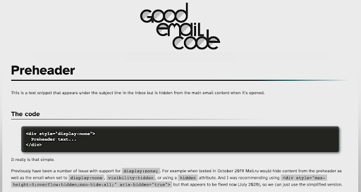 E-Mail-Code-Inspiration von Good Email Code