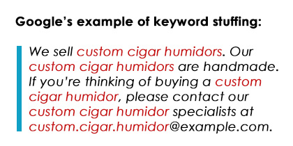 Google-Keyword-Stuffing-Example