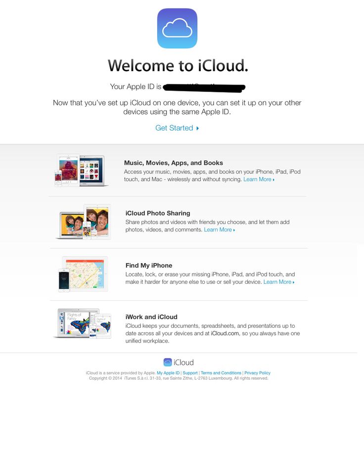 powitalny e-mail icloud mailup