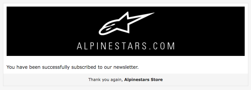 Alpinestars 电子邮件