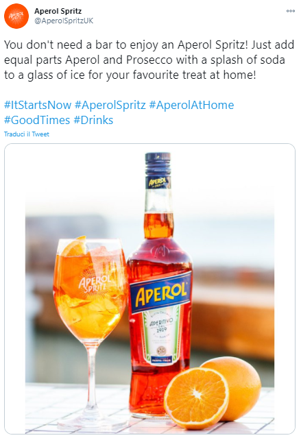 campanie aperol spritz covid