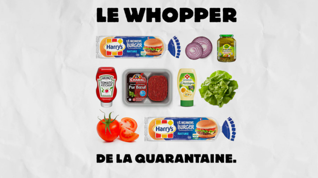 burger king le whopper de la quarantine