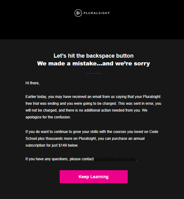 pluralsight-promo-code-apology