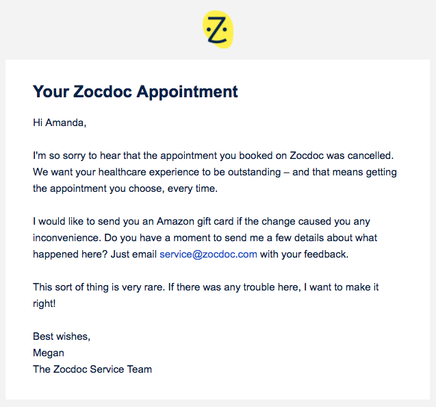 apology-feedback-zocdoc-email