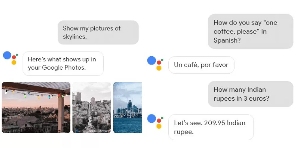 Verwendung von Google Assistant-Befehlen