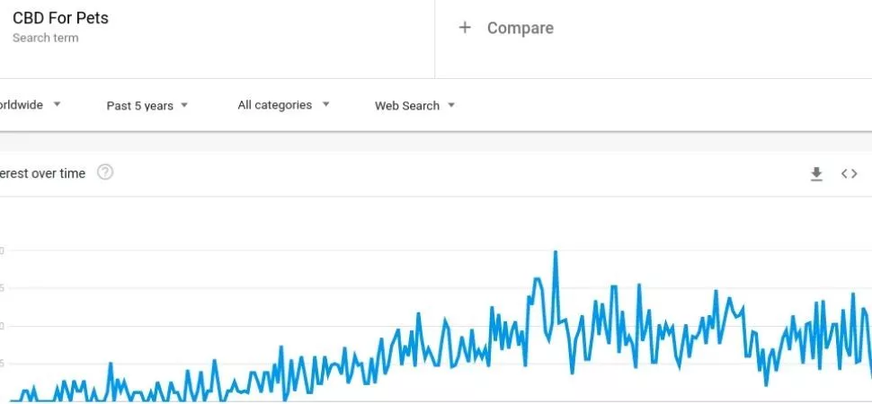 CBD für Haustiere Nischen-Google-Trenddaten