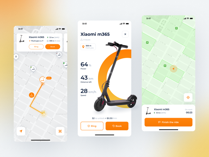 gps terletak aplikasi berbagi skuter ebike