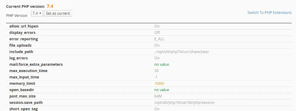 محدد إصدار PHP