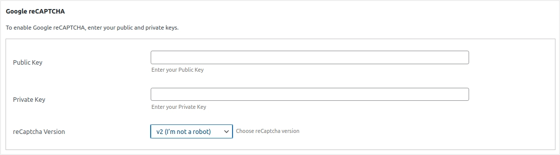 إضافة جوجل reCAPTCHA