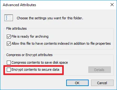 Cryptage de fichier avec Windows 10 Pro