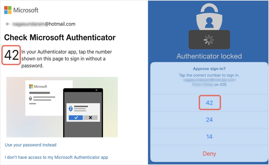 Se aprobă autentificare cu aplicația Microsoft Authenticator