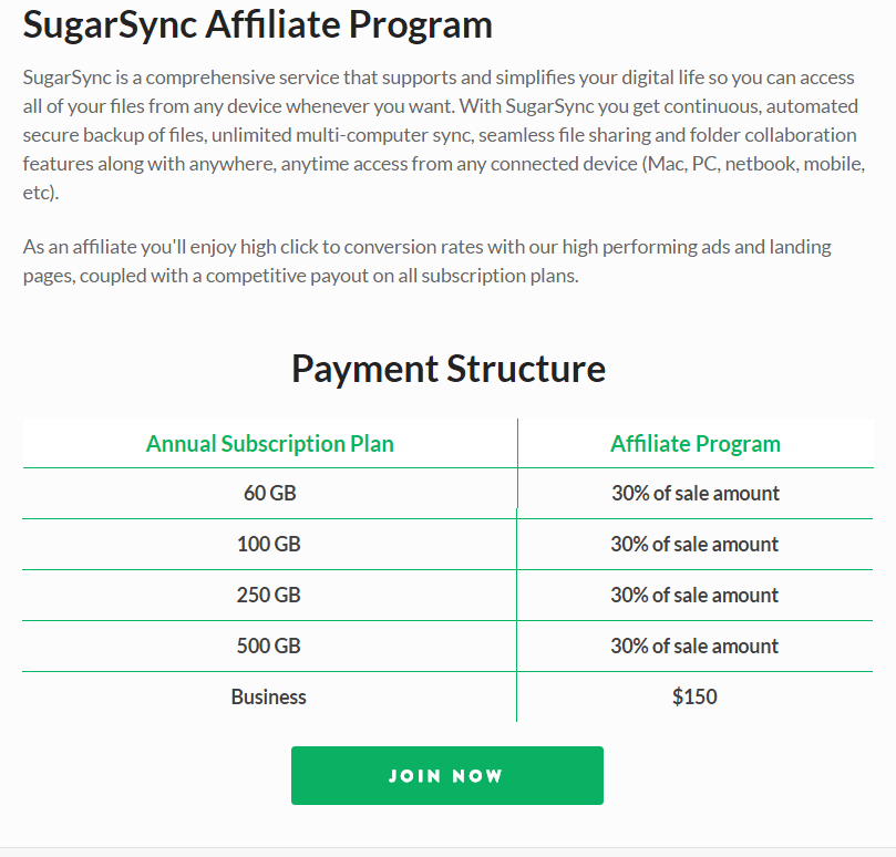 Commission rates example