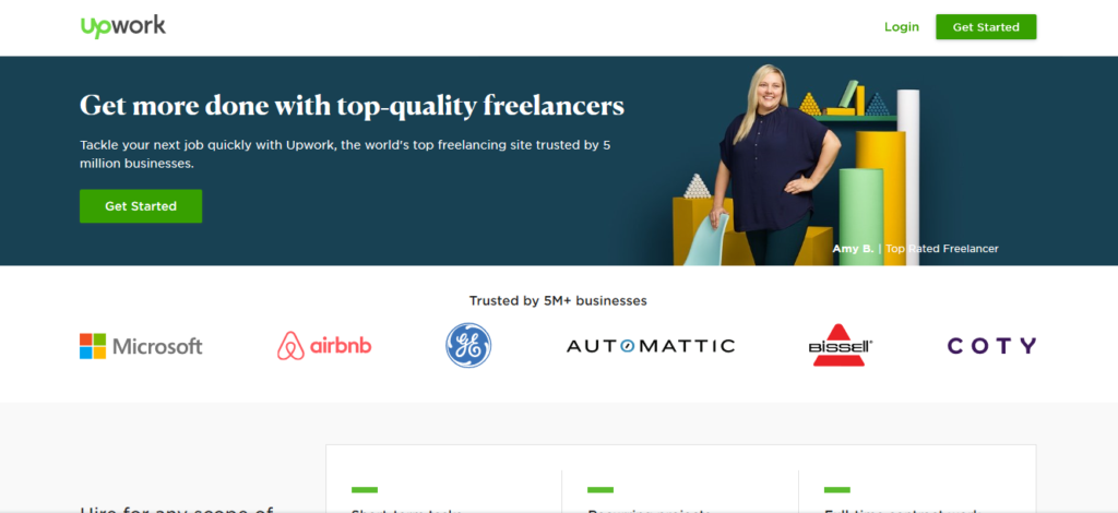 The Upwork freelancer site.