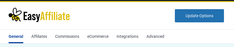 Easy Affiliate General tab