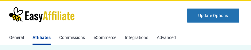 Easy Affiliate affiliates tab