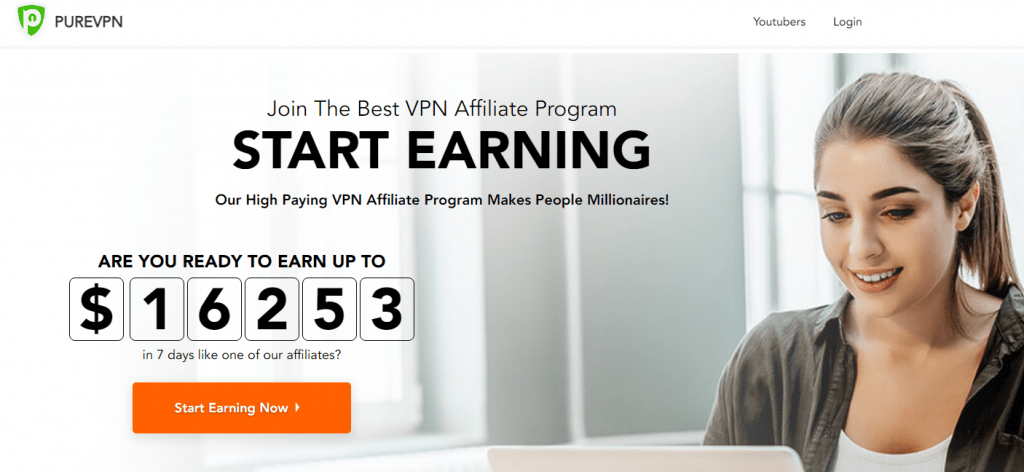 PureVPN- program afiliasi vpn