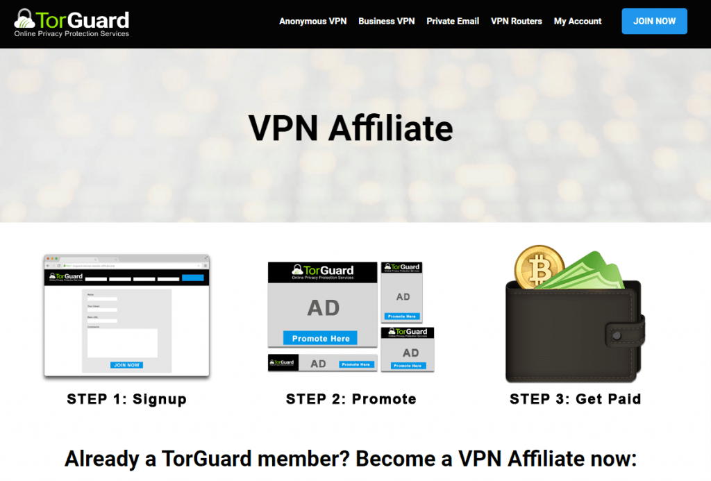 TorGaurd- program afiliasi vpn