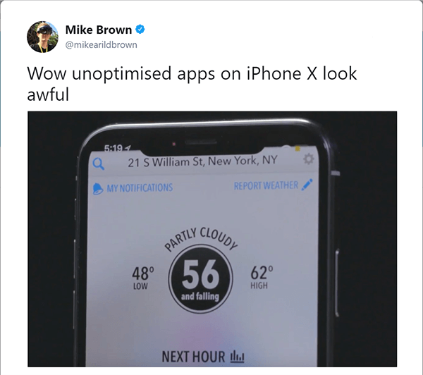 panduan desain aplikasi untuk iphone x