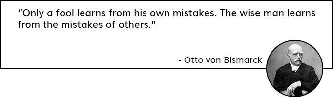 Cita de Otto Von Bismarck sobre la obtención de reseñas