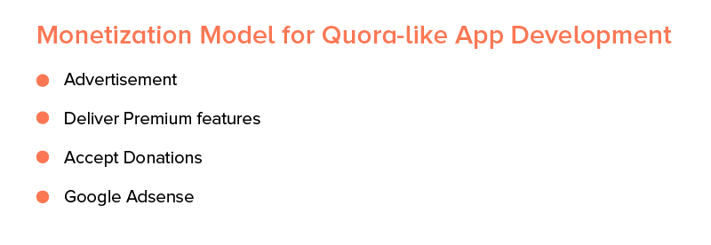 quora benzeri uygulama geliştirme için para kazanma modeli