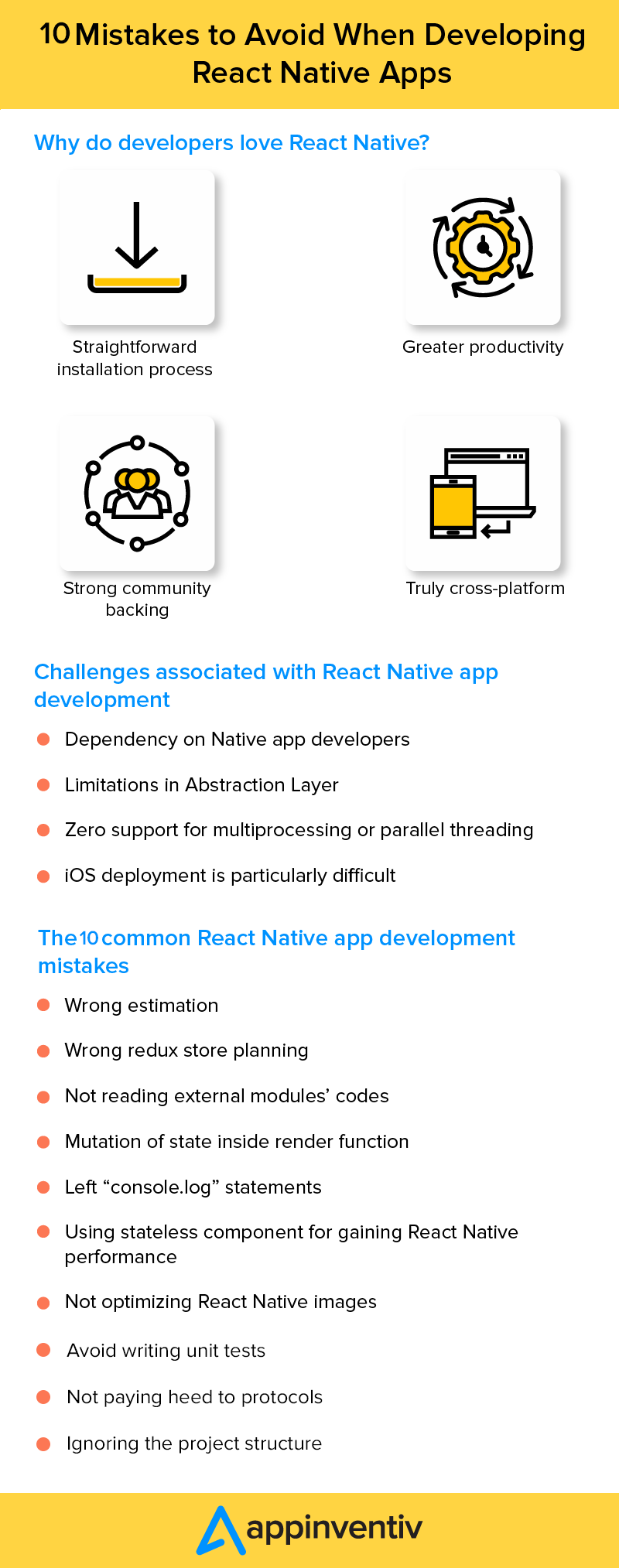 Errores a evitar al desarrollar aplicaciones React Native