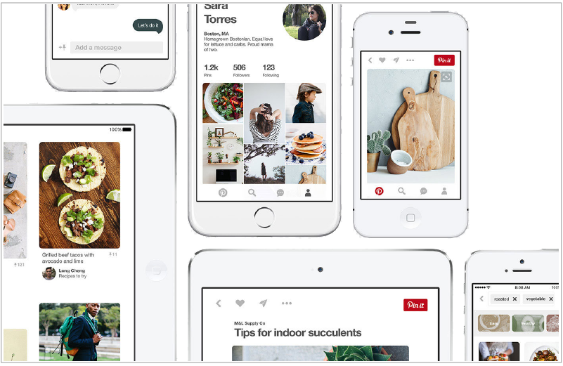 Designing guide of Pinterest app