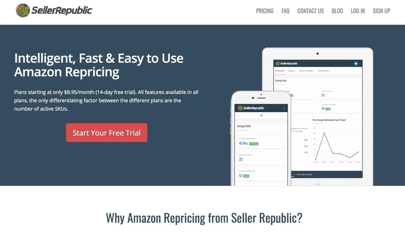 SellerRepublic uses intelligent repricing to help you match your competitors