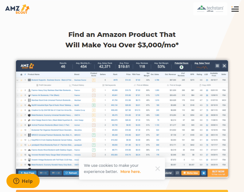 AMZScout Accurate Amazon Product Finder Research Tool