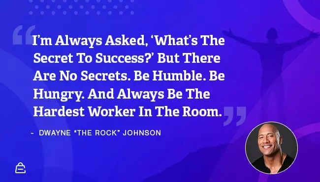 Quote 23 The Rock Hard Work